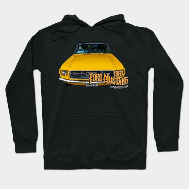 1967 Ford Mustang Convertible Hoodie by Gestalt Imagery